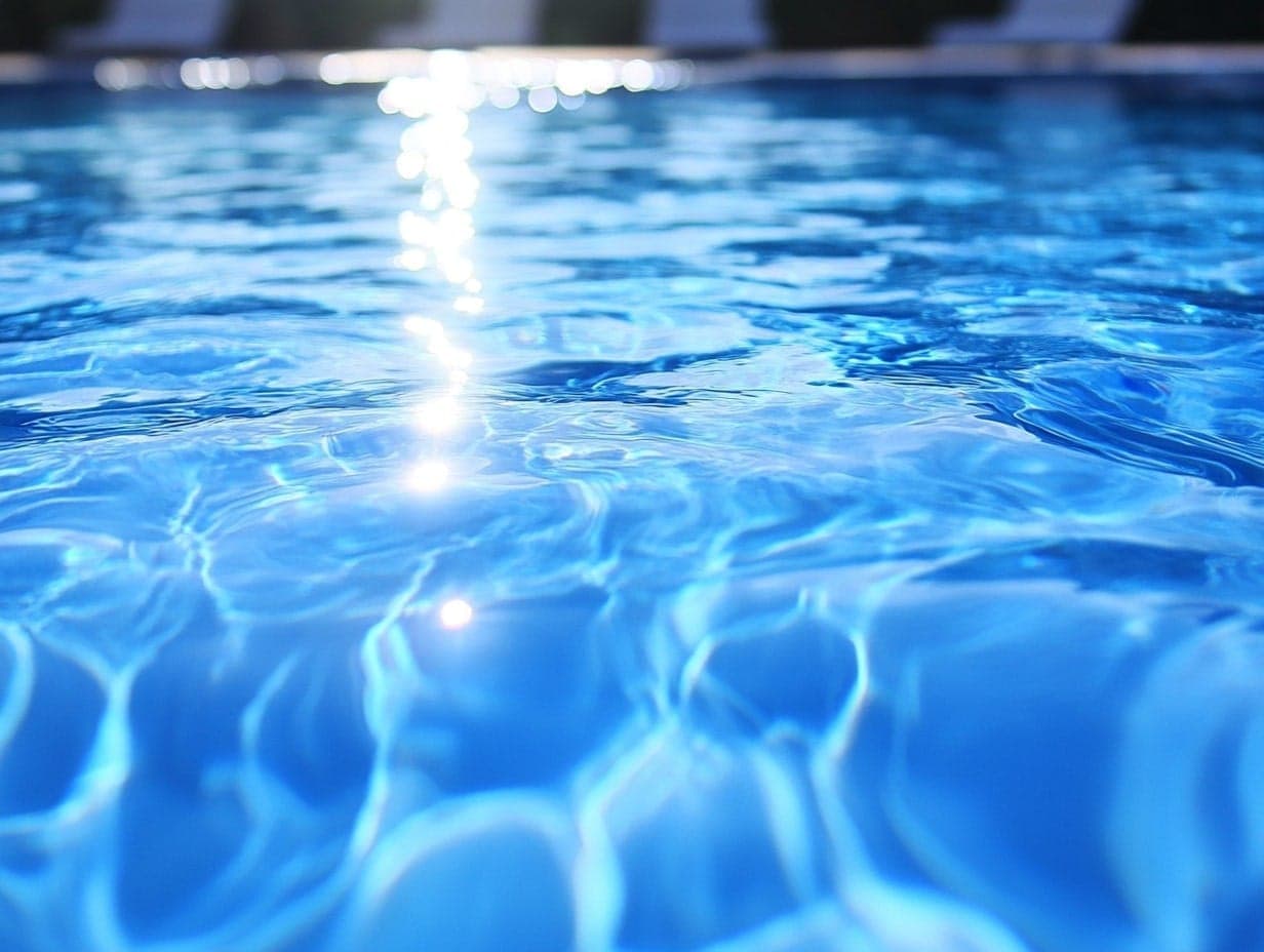 Luxury pool with mountain view