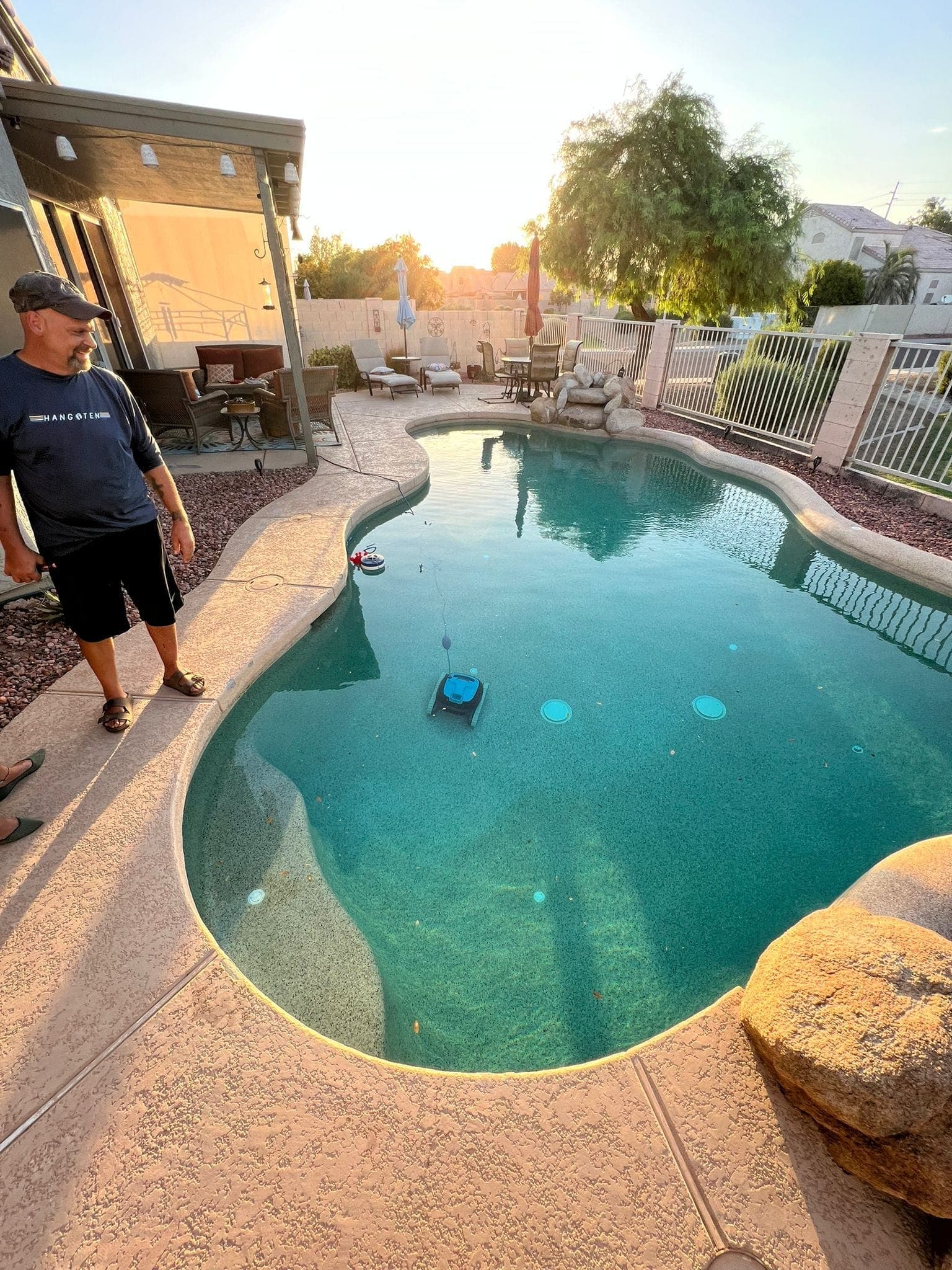 Real commercial pool at luxury hotel, brand project