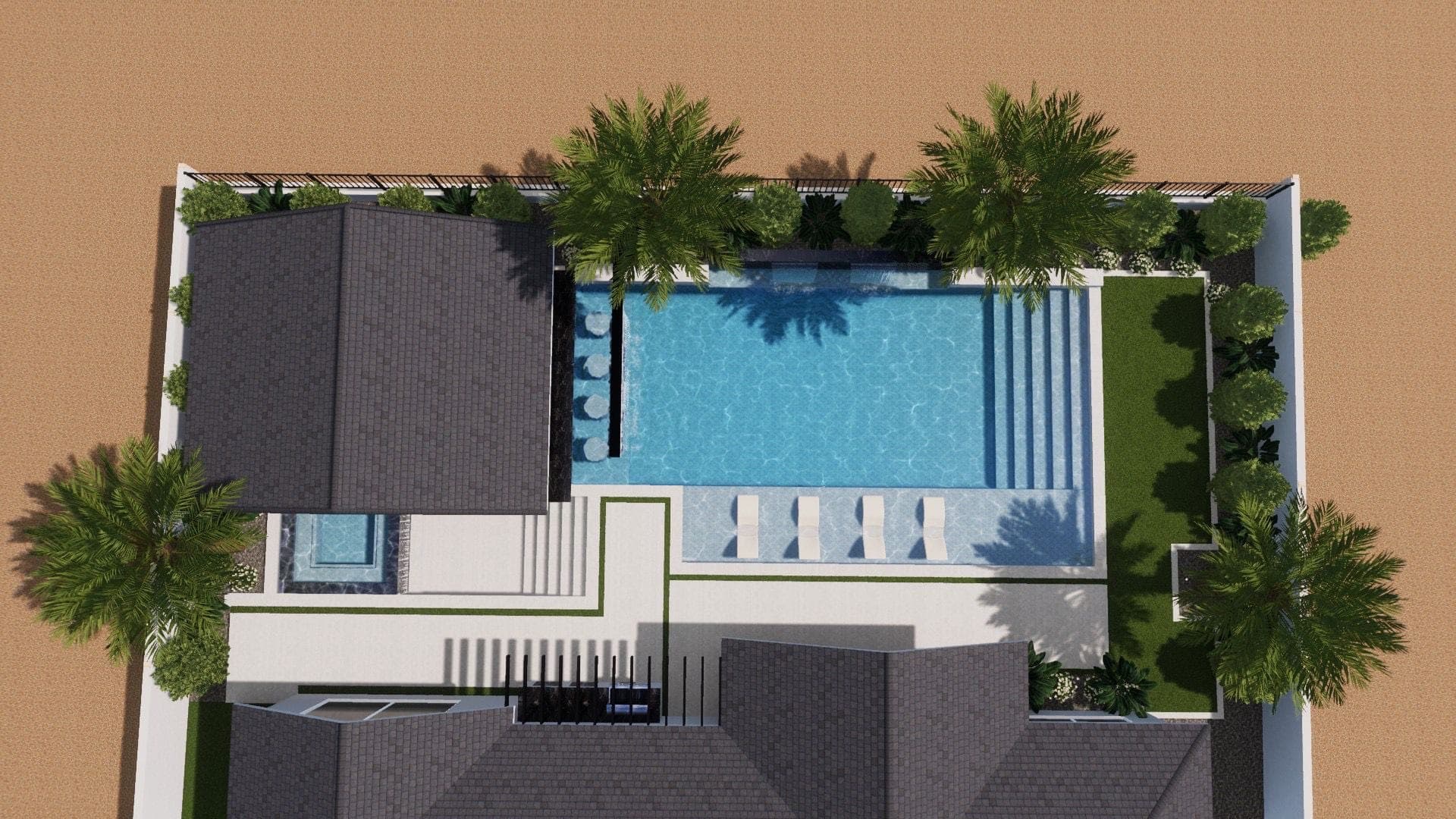 Landscape design, real project