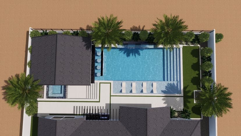 Landscape - Green areas and landscaping, real project